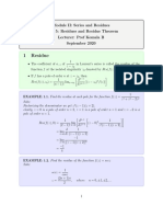 Residues and Cauchy's Residue Theorem