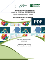 Prácticas - Lenguaje - Aptitud Académica 2023 - I