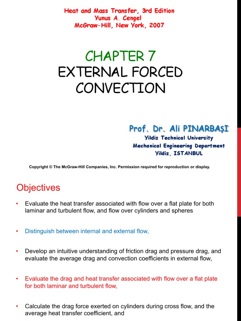 Chap07 External Forced Convection | PDF | Reynolds Number | Fluid Dynamics