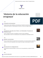 Historia de La Educación Uruguaya Timeline - Timetoast Timelines