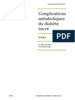 Complications Métaboliques Du Diabète Sucré