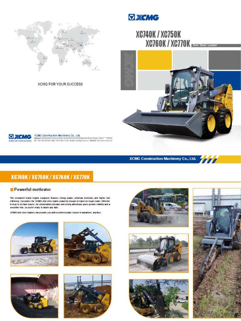 XC740K XC750K XC760K XC770K Skid Steer Loaders Powerful Functions PDF