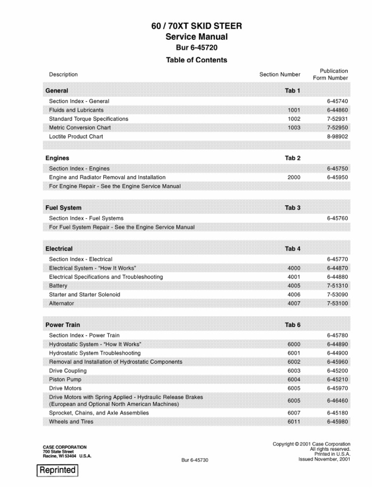 その他 123456 60XT 70XT Skid Steer Service Manual | PDF | Motor Oil | Machines