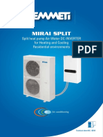 Heat Pump Mirai Split Technical Sheet GB01