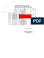 Jadwal Piket MTs Darul Mursyid