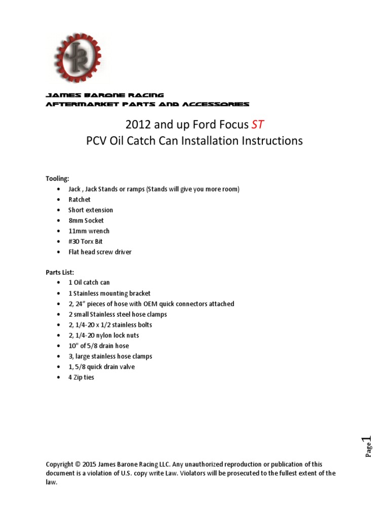 2015 FORD FOCUS ST SERVICE MANUAL PDF visual data 6