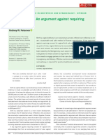 Vaginal Delivery: An Argument Against Requiring Consent: Rodney W. Petersen