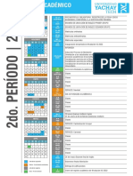 Calendario II PERÍODO 2022 Nivelación