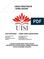 KIMIA LABORATORIUM DASAR