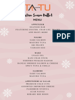 Festive Season Buffet Menu