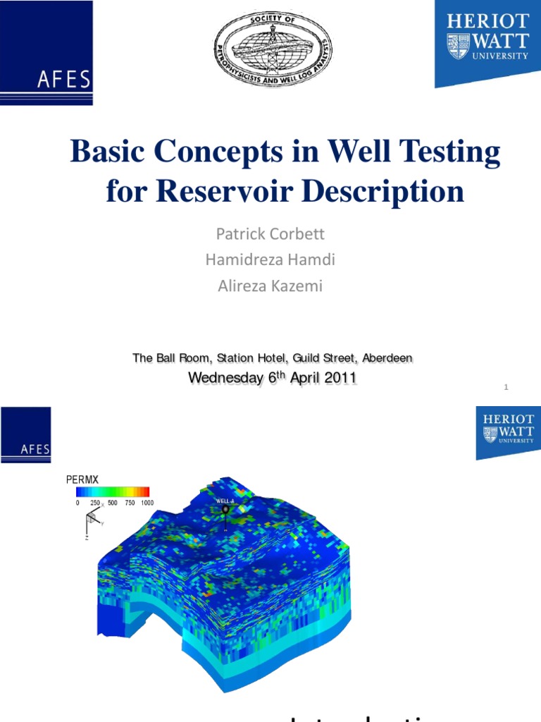 Basic Concepts in Well Testing | PDF | Permeability (Earth Sciences ...
