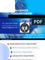 Manajemen Perkantoran: Dr. Lantip Diat Prasojo