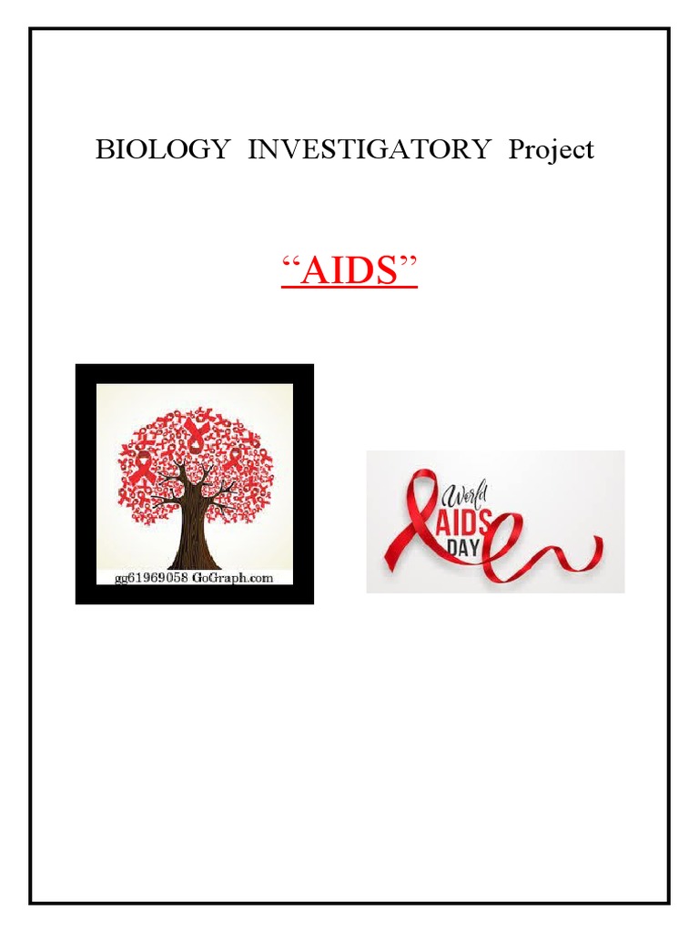 Biology investigatory project pdf hiv aids hiv