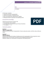 Lesson Plan: Lesson: Principle of Superposition Aim: Lesson Objectives