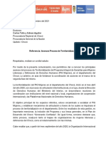 Avances territorialización PIG Mujeres Chocó