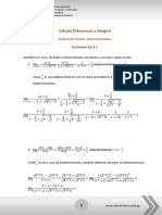 Cálculo Diferencial e Integral: Límites Indeterminados