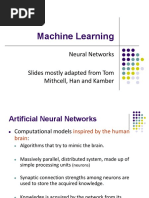 Machine Learning: Neural Networks Slides Mostly Adapted From Tom Mithcell, Han and Kamber