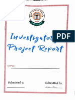 Investigator Project