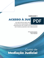 Apostila - Unidade 1 - Curso de Mediação e Conciliação CNJ