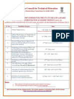 Calendar of Events For PMSSS 2022-23 Diploma