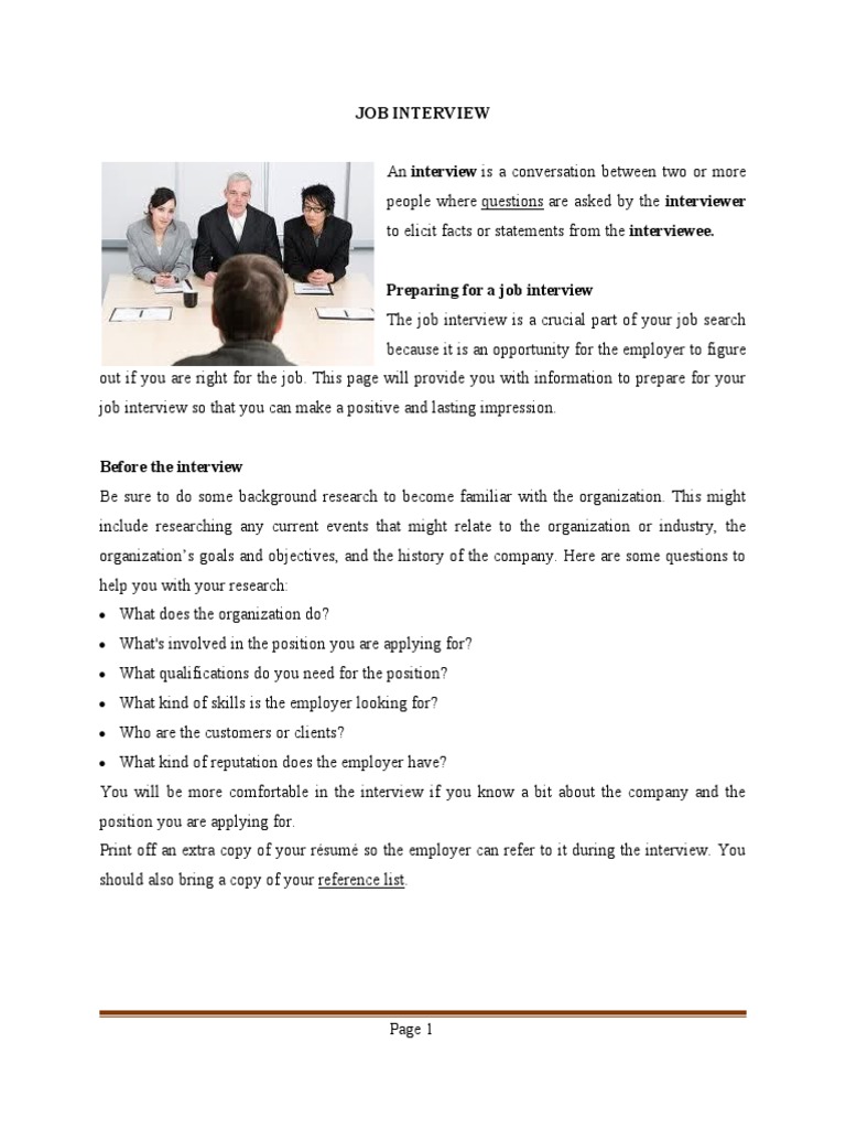 Job Interview | Download Free PDF | Job Interview | Body Language