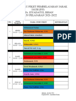 Jadwal Piket PJJ 2021-2022