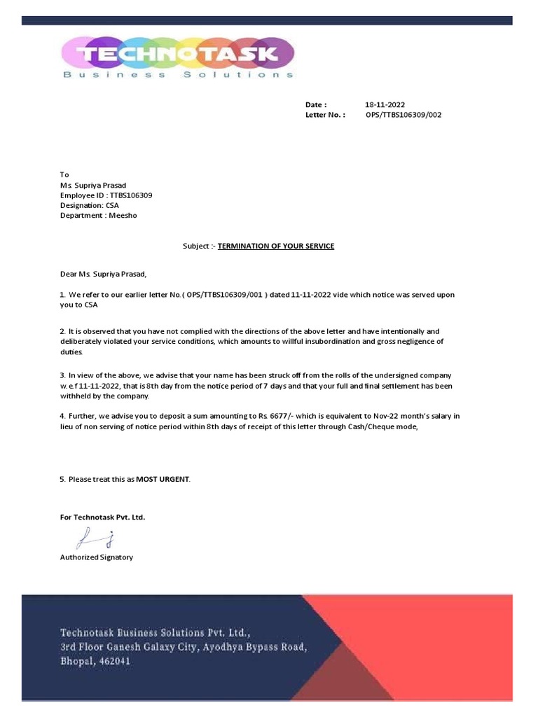 NCNS Letter TTBS106309-1 | PDF