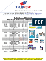 MYK Laticrete Products Wholesale Price List W.E.F 16.01.2021