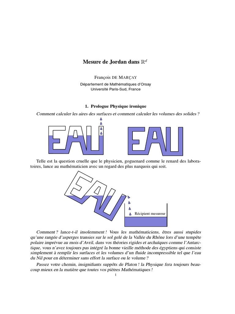 Mesure de Jordan dans Rd | PDF | Inclusion (mathématiques) | Compacité ...