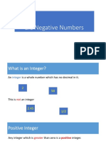 2.1 Negative Numbers