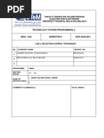 Beel 1234 Lab 2 - Selection Control Techniques New