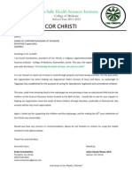 Solicitation Letter For Orphanage Project - COR CHRISTI