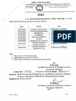 Exam Schedule