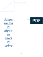 Prepa Ración de Algun As Sales de Cobre: José Antonio Casasnovas Rodríguéz12 Dé Diciémbré Dé 2012