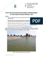 APC Commissions Pilot Solar Evaporation Ponds