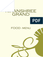 Kiranshree Grand Menu For Food
