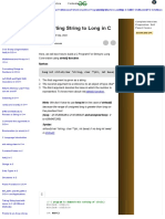 Converting String To Long in C - Geeksforgeeks