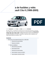 Diagrama fusibles Renault Clio II