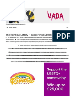 The Rainbow Lottery - Supporting LGBTQ Good Causes - Vada Magazine