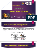 Minia University Production Engineering Lecture 5 Metal Casting Processes