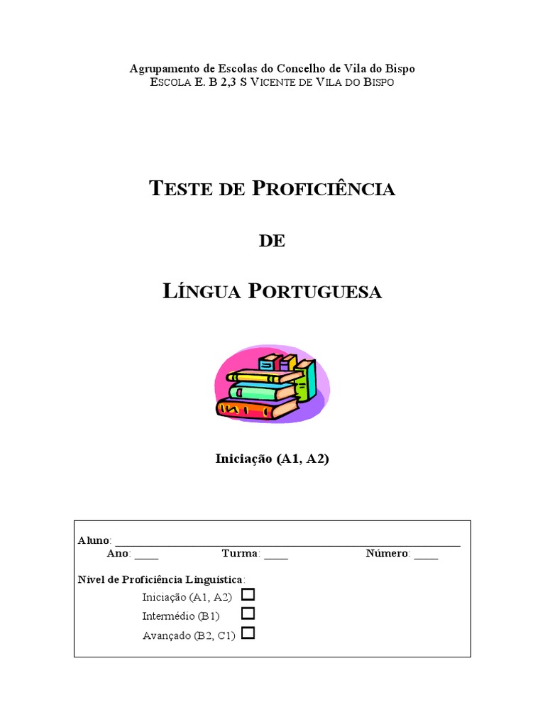 Teste de Proficiência A1 em Português | PDF | Carreira e Crescimento ...
