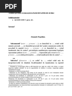 Actiune privind recunoasterea hotararii arbitrale straine