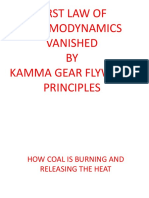 Thermodynomics Vanished by Kamma Gear Flywheel Principles