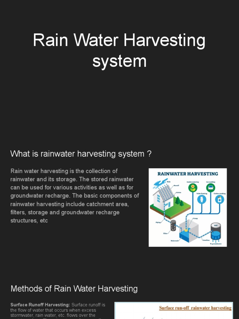 Rainwater Harvesting Systems Explained | PDF | Surface Runoff | Water