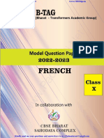 Class 10 French Sample Question Paper Mrs. Jeena French Medium PDF Download 1