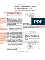 A New Method For Determining The FET Small-Signal Equivalent Circuit