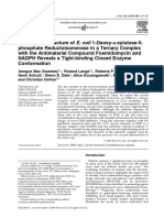 JMolBiol 2005 Fosmidomycin DXR Structure