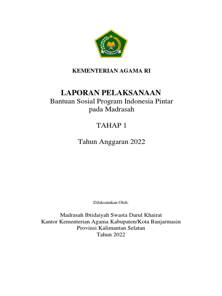 Contoh Laporan PIP 2022 PDF