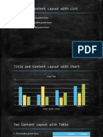 List, Chart, Table, SmartArt Layouts