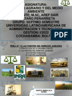 Tema Nº15 Las Fuentes Del Derecho Agrario 2021.